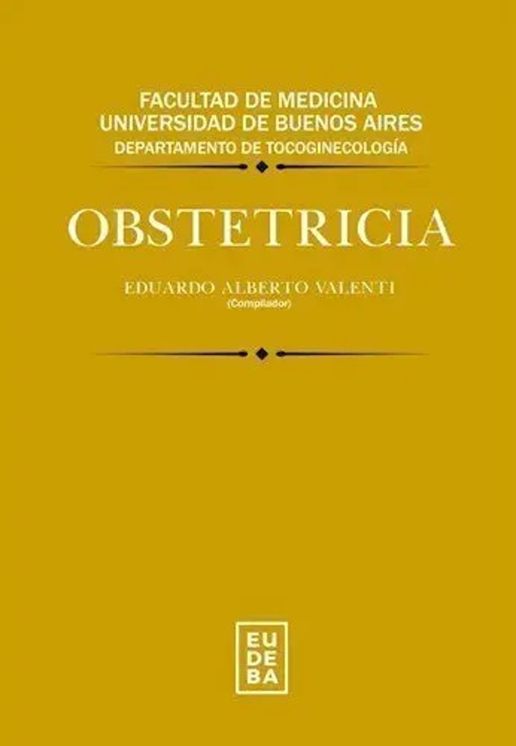 Portada de Obstetricia Eduardo Alberto Valenti