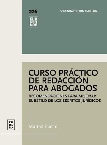 Portada de Curso Practico De Redacion Para Abogados 2ºed. - Marina Fuci