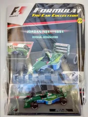 Jordan 191 Schumacher #22 Colección F1 Salvat - Escala 1/43 Verde