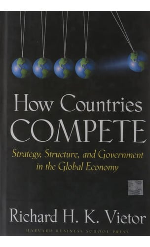 How Countries Compete Richard H. K. Vietor, De Vietor, Richard. Editorial Harvard Business School Press, Tapa Blanda En Inglés