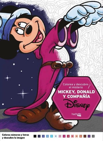 Portada de Colorea Y Descubre El Misterio Disney. Mickey, Donald Y C...