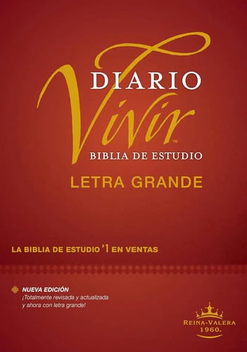 Biblia De Estudio Del Diario Vivir Rvr60 Letra Grande