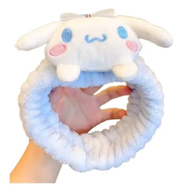 Vincha Tiara Para Maquillaje Cinnamaroll Kawaii Blanco Blanco
