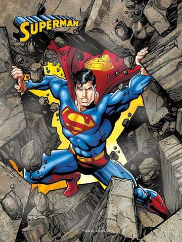 Superman Caja Metálica 3 Libros+ 4 Rotu+ Póster + Pegatinas