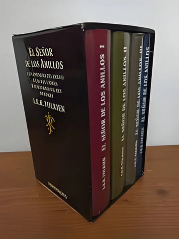 Estuche El Señor De Los Anillos: Colección I, Ii, Iii Y Apéndices, De J. R. R. Tolkien. Editorial Minotauro, Tapa Dura En Español, 1987