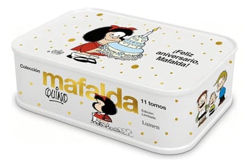 Mafalda Lata Edición Limitada 11 Libros Quino Caja Metálica