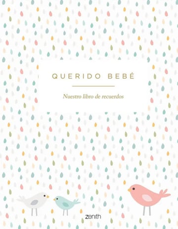 Portada de Libro Álbum Querido Bebé Para Guardar Fotos Y Momentos
