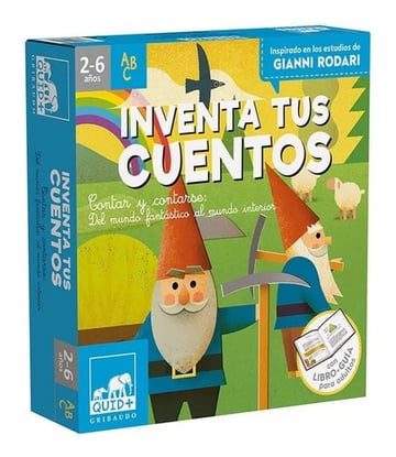 Portada de ** Inventa Tus Cuentos ** Libro Guia + 4 Rompecabezas Quid +