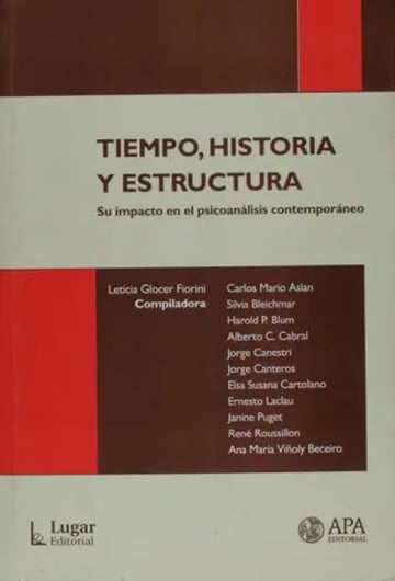 Portada de Tiempo, Historia Glocer En El Psicoanalisis Contemporaneo