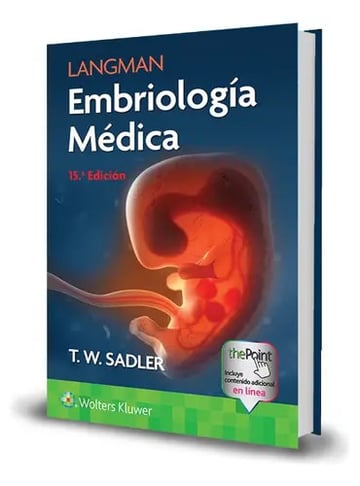 Portada de Langman Embriologia Médica, De Sadler. Editorial Wolter Kluwer, Tapa Dura En Español, 2023