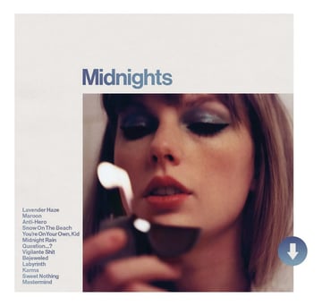 Taylor Swift Midnights Moonstone Blue Edition Disco Cd Estándar