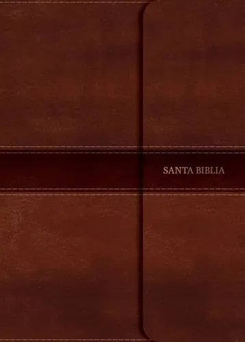 Biblia Letra Súper Gigante Nvi Imit Piel Marrón, Solapa/imán