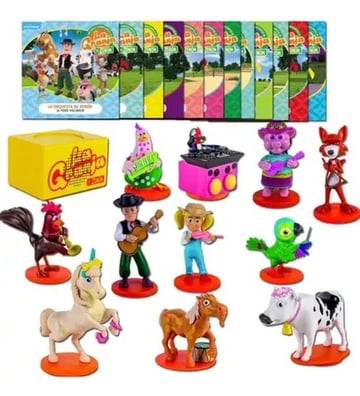 Audiocuentos La Granja De Zenón Kit X11 Figuras + Parlante