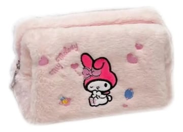 Cartuchera Melody Kawaii Rosa Liso