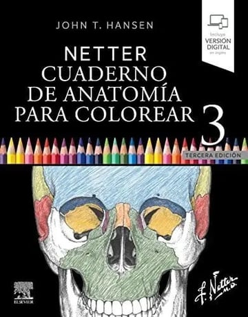 Portada de 023 Netter Cuaderno De Anatomia Para Colorear 3a Edicion