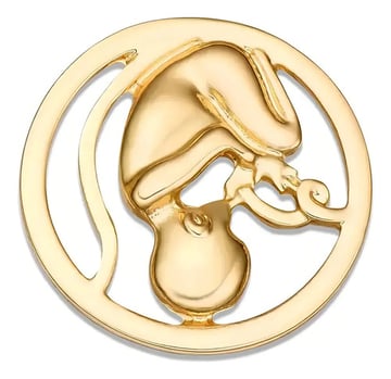 Hanreshe Broche De Obstetricia Para Bebé Color Dorado Oscuro