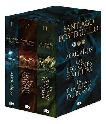 Portada de Estuche Trilogia Africanus - Santiago Posteguillo
