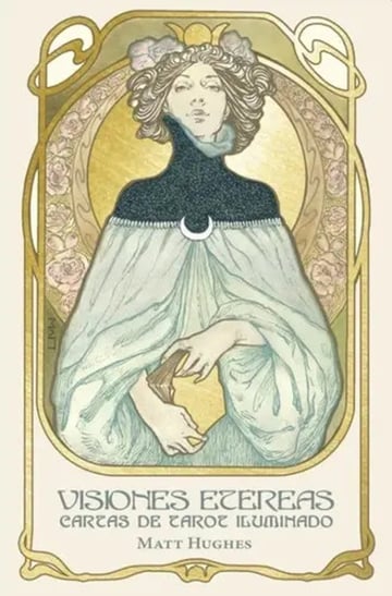 Portada de Visiones Etéreas. Cartas De Tarot Iluminado, De Matt Hughes., Vol. No. Editorial Guy Tredaiel, Tapa Blanda En Español, 1