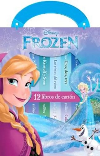 Portada de Mi Primera Librería - Frozen 12 Bonitos Libros De Cartón
