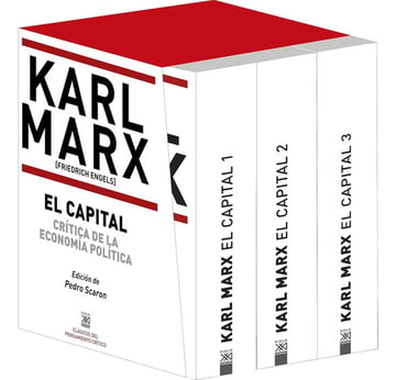 Portada de El Capital: Crítica De La Economía Política Estuche Marx
