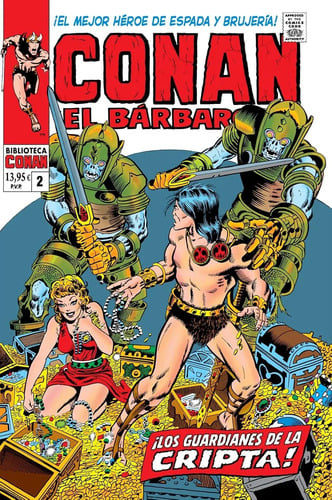 Portada de Conan El Barbaro 2 1971 Guardianes Cripta