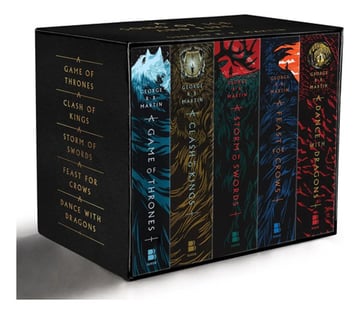 Portada de George R. R. Martin's A Game Of Thrones 5-book Boxed Set