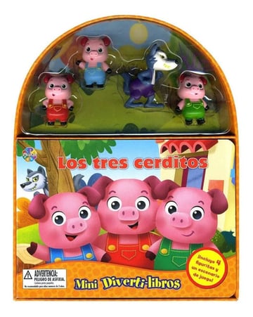 Portada de Los Tres Cerditos - Mini Diverti-libros - Guadal