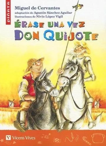 Portada de Don Quijote Para Niños - Libro Educativo Con Ilustraciones