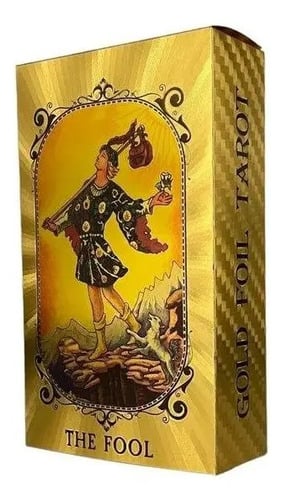 Tarot Dorado Gold Foil Estilo Rider Waite