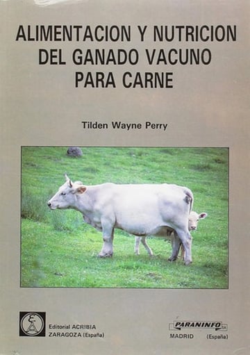 Portada de Alimentación, Nutrición Ganado Vacuno Para Carne-paraninfo