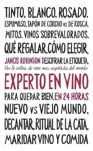 Portada de Libro Experto En Vino En 24 Horas - J. Robinson [ Original ]