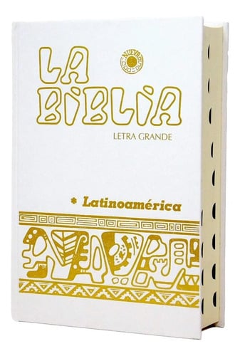 Portada de Biblia Letra Grande Catolica, Editorial Verbo Divino Blanca