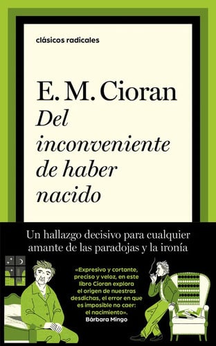 Portada de Del Inconveniente Haber Nacido Aforismos Filosóficos Cioran