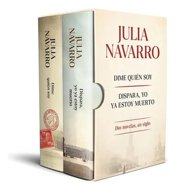 Portada de Estuche Julia Navarro Dos Novelas Dime Quién Soy Dispara