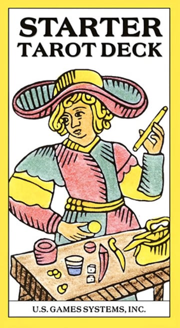 Portada de Starter Tarot Deck Principiantes 78 Cartas Significados
