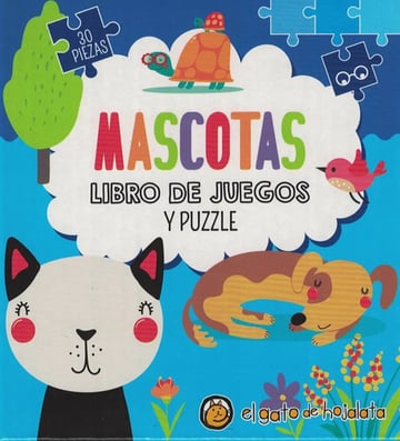 Mascotas Libro Juegos Puzzle Perros Gatos