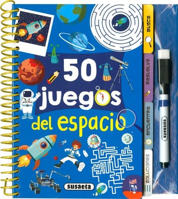 Portada de 50 Juegos Espacio Planetas Astronauta Niños