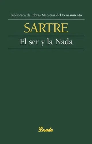 Portada de Sartre El Ser Y La Nada Filosofía Existencialista