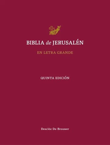 Libro Biblia Letra Grande Jerusalen 5ªedicion, De Aa.vv. Editorial Desclee De Brouwer