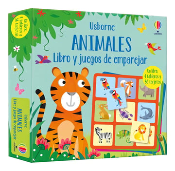 Animales Libro Y Juego Emparejar, De Nolan, Kate. Editorial Usborne En Español, 2022