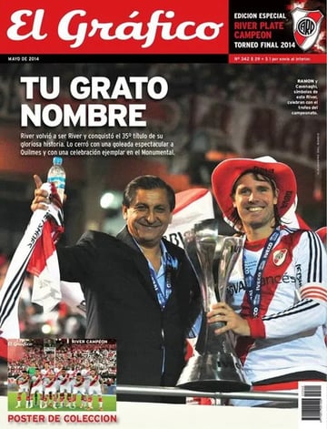 Revista El Grafico River Plate Campeon Torneo Final 2014