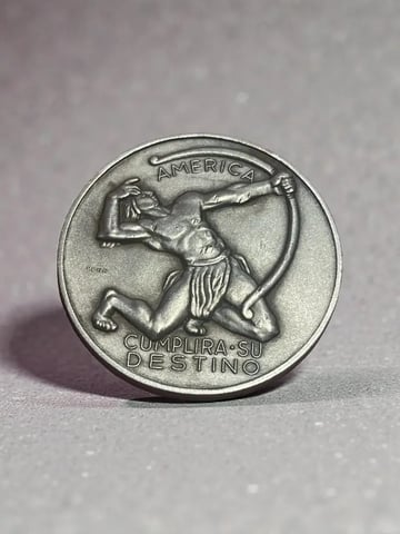 Medalla Fútbol Uruguay 1981 Banco Republica Pena