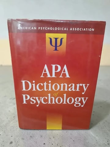 Diccionario Apa De Psicología Inglés Tapa Dura