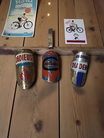 Insignias Frontales Bicicleta Art Decó Latón Y Esmalte Lote