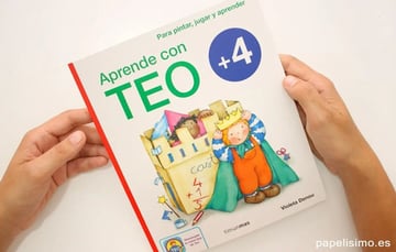 Aprende Con Teo + 4 - Para Pintar, Jugar Y Aprender