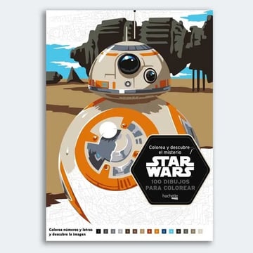 Libro - Colorea Y Descubre Star Wars: 100 Dibujos Para Color