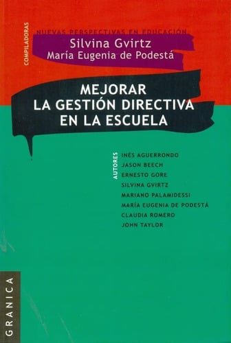 Libro - Mejorar La Gestión Directiva En La Escuela - Ines A.