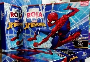 Libro -cuentos Spiderman Hombre Araña 4 Tomos Pizarra Magica