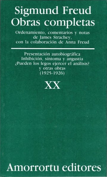 Libro - Obras Completas Xx - Sigmund Freud