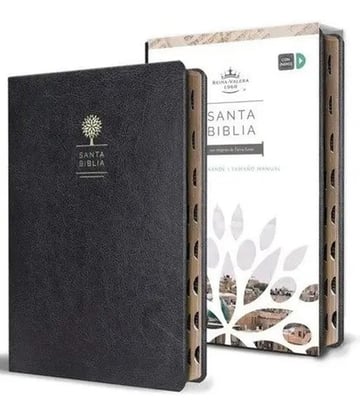 Biblia Rvr1960 Letra Grande Negro Manual Índice